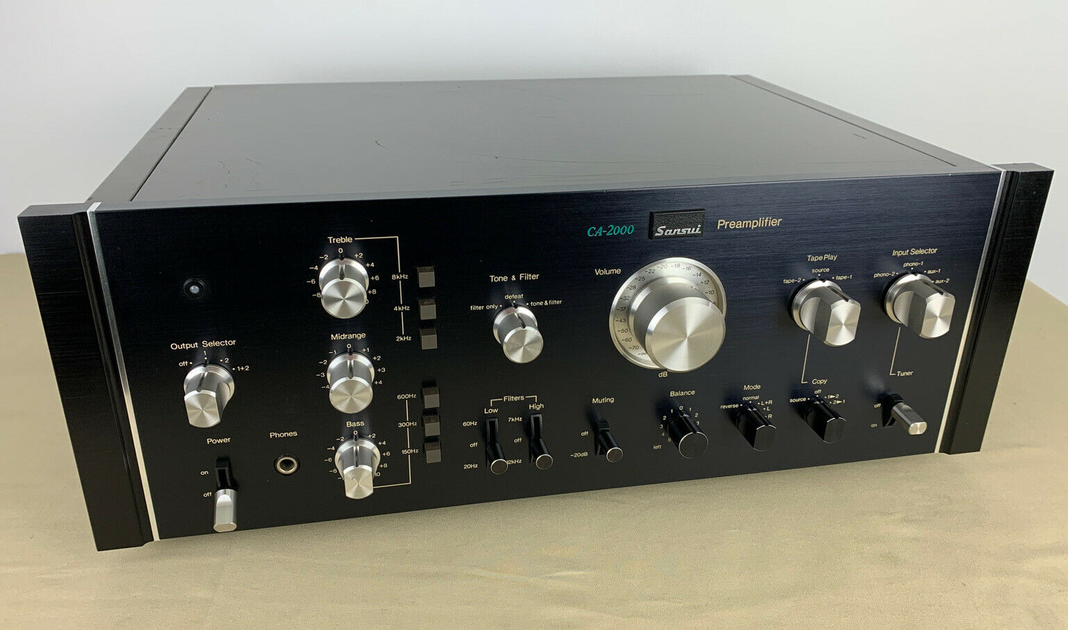 Sansui CA-2000 プリアンプ 本体 SANSUI CA-2000 Stereo Control Amplifier Used Tested Working